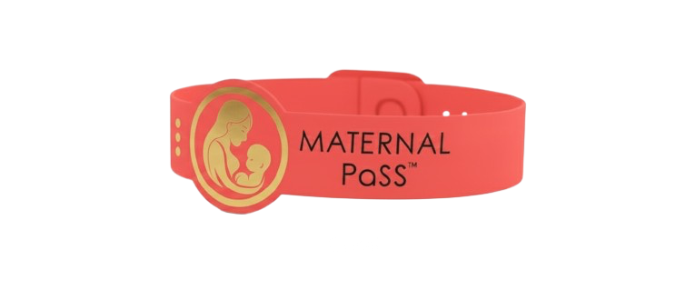 Red MaternalPaSS High-Risk Wristband